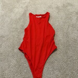 Zara Red Bodysuit